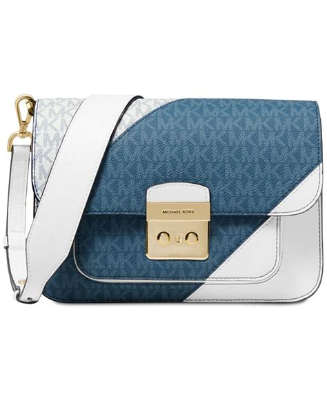 michael michael kors sloan editor tricolor signature shoulder bag|Michael Kors sloan.